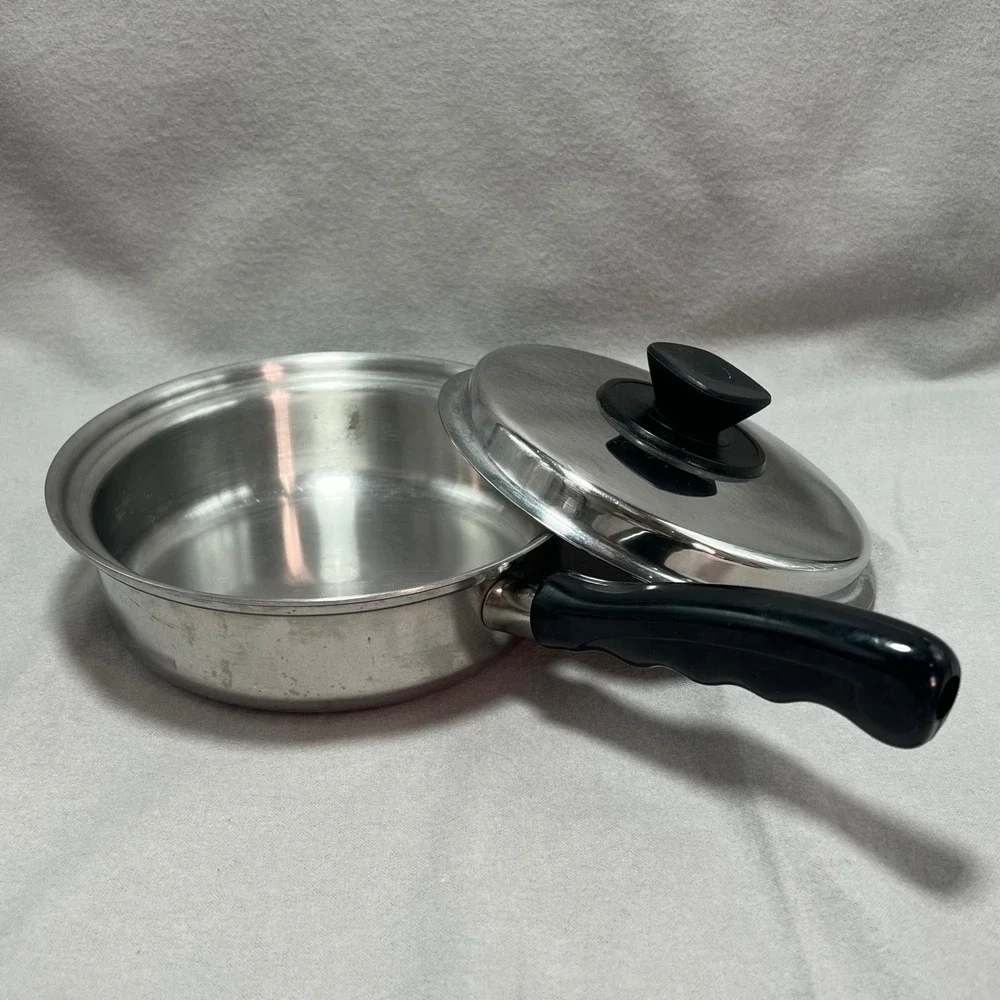 Vintage Vita Craft 5201 Penta-Ply 1.5 Qt Saucepan Skillet w/ Vapor Lid USA Made